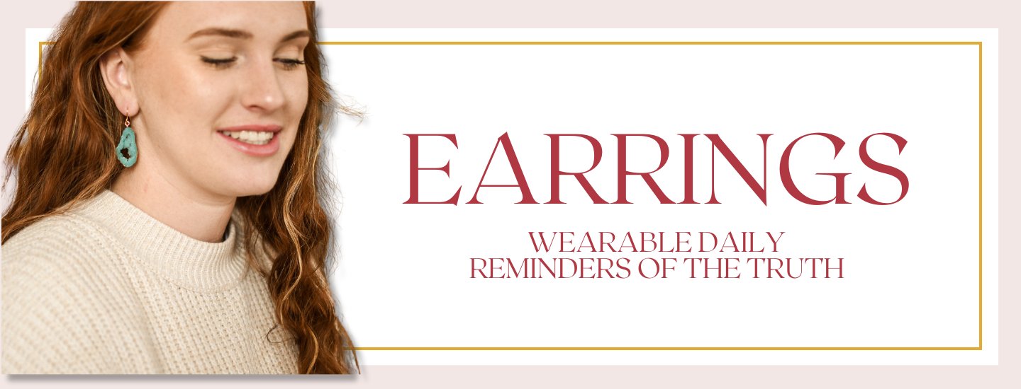 Pink Salt Riot Earrings header - Wearable Daily Reminders of the Truth