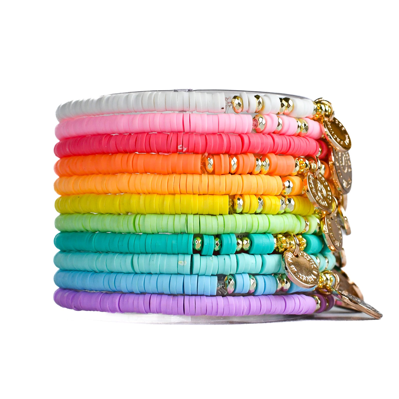 Create Your Own - Rainbow Charm Bracelets-Pink Salt Riot