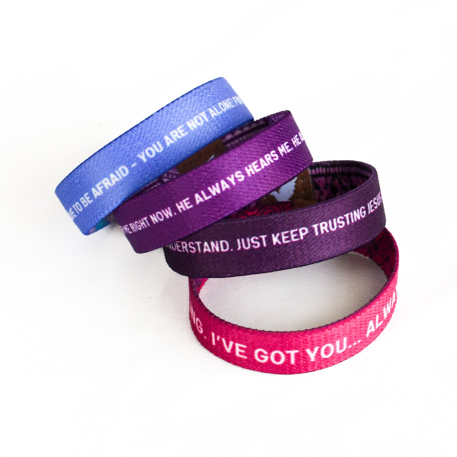 God's Princess Stack for Girls-Pink Salt Riot laying down words out