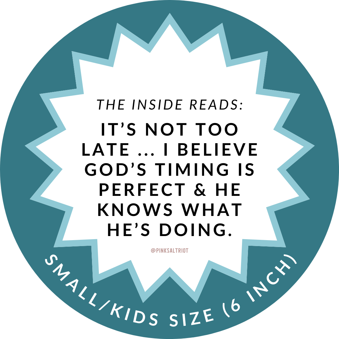 God’s Timing is Perfect Kids TruthBand-Pink Salt Riot