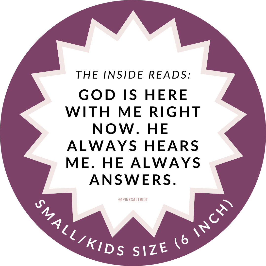 God is With Me Now Kids TruthBand-Pink Salt Riot- wording