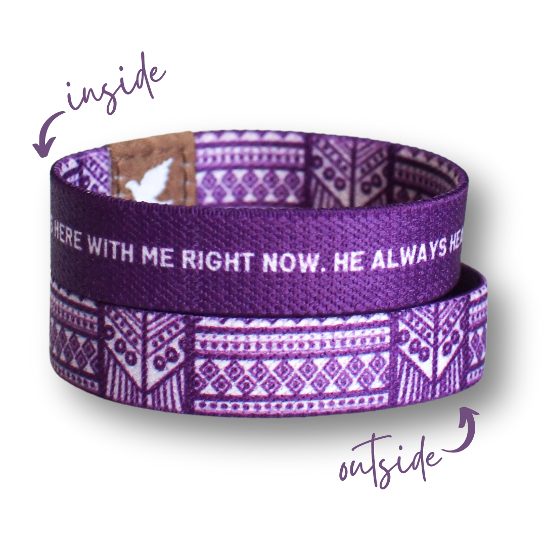 God is With Me Now Kids TruthBand-Pink Salt Riot- inside and outside