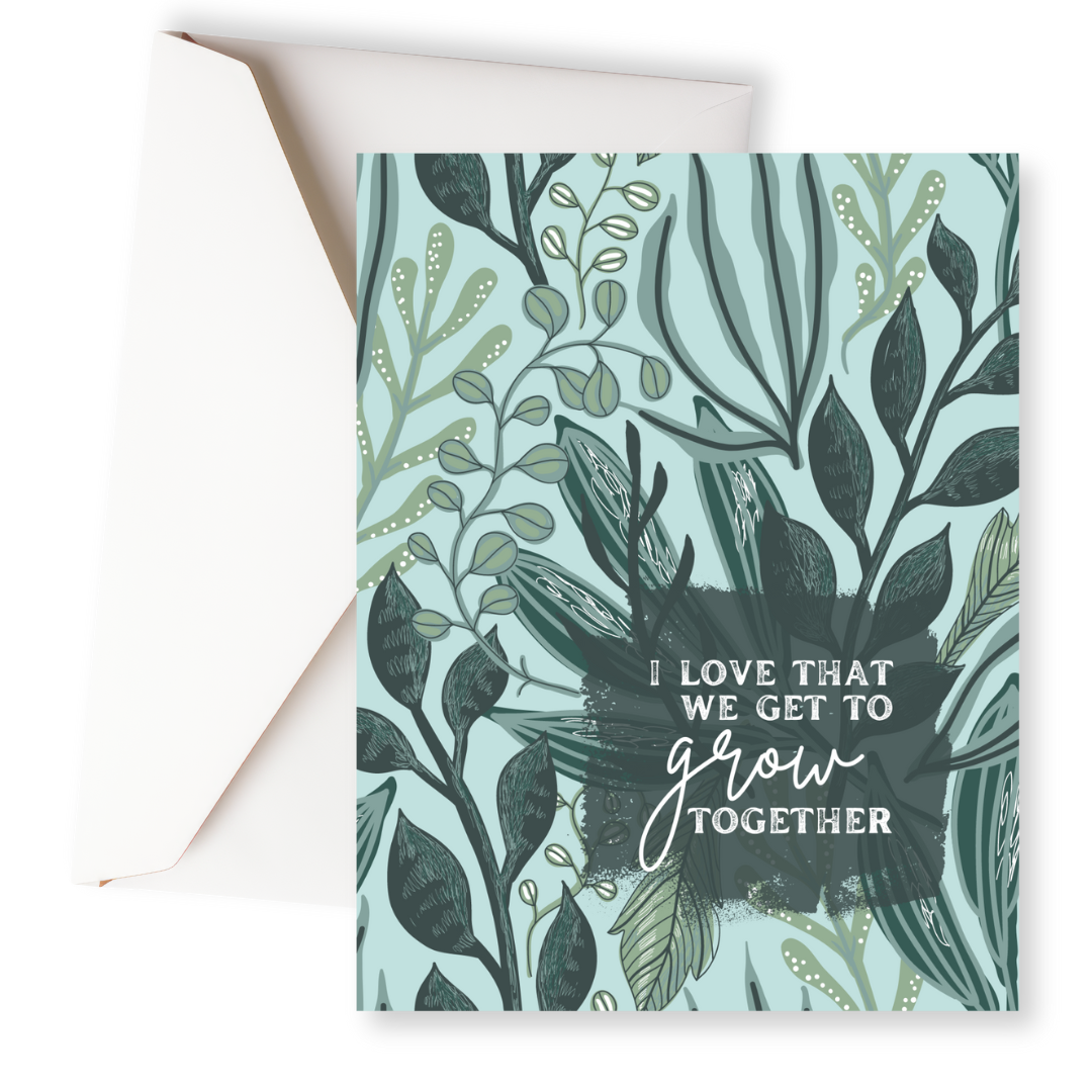 Grow Together Card-Pink Salt Riot