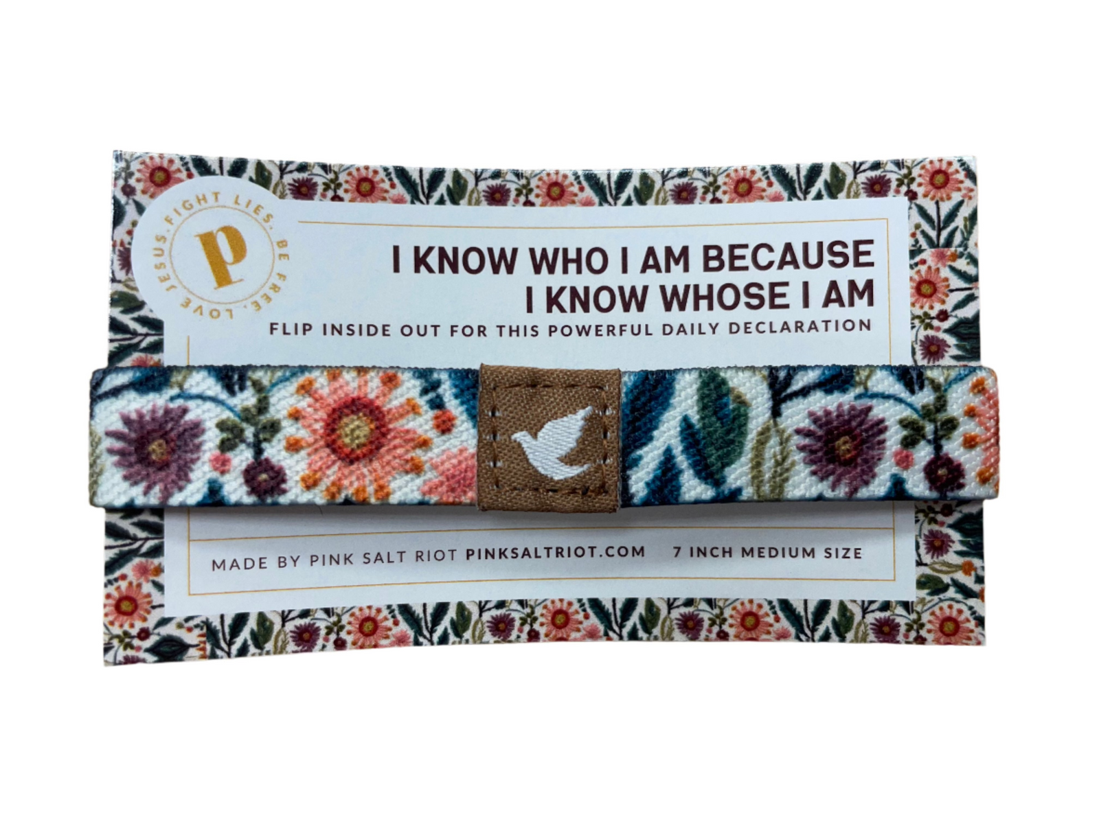 I Know Who I Am Womens TruthBand on card