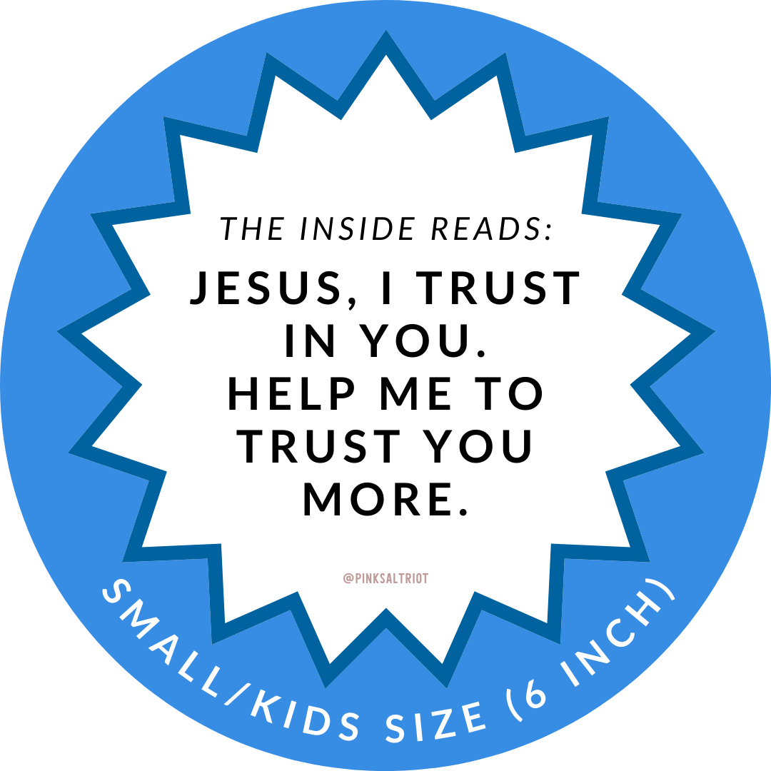 Jesus I Trust in You Kids Waves TruthBand- Pink Salt Riot- wording