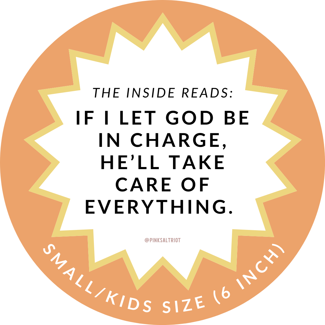 Let God Be in Charge Kids’ TruthBand-Pink Salt Riot
