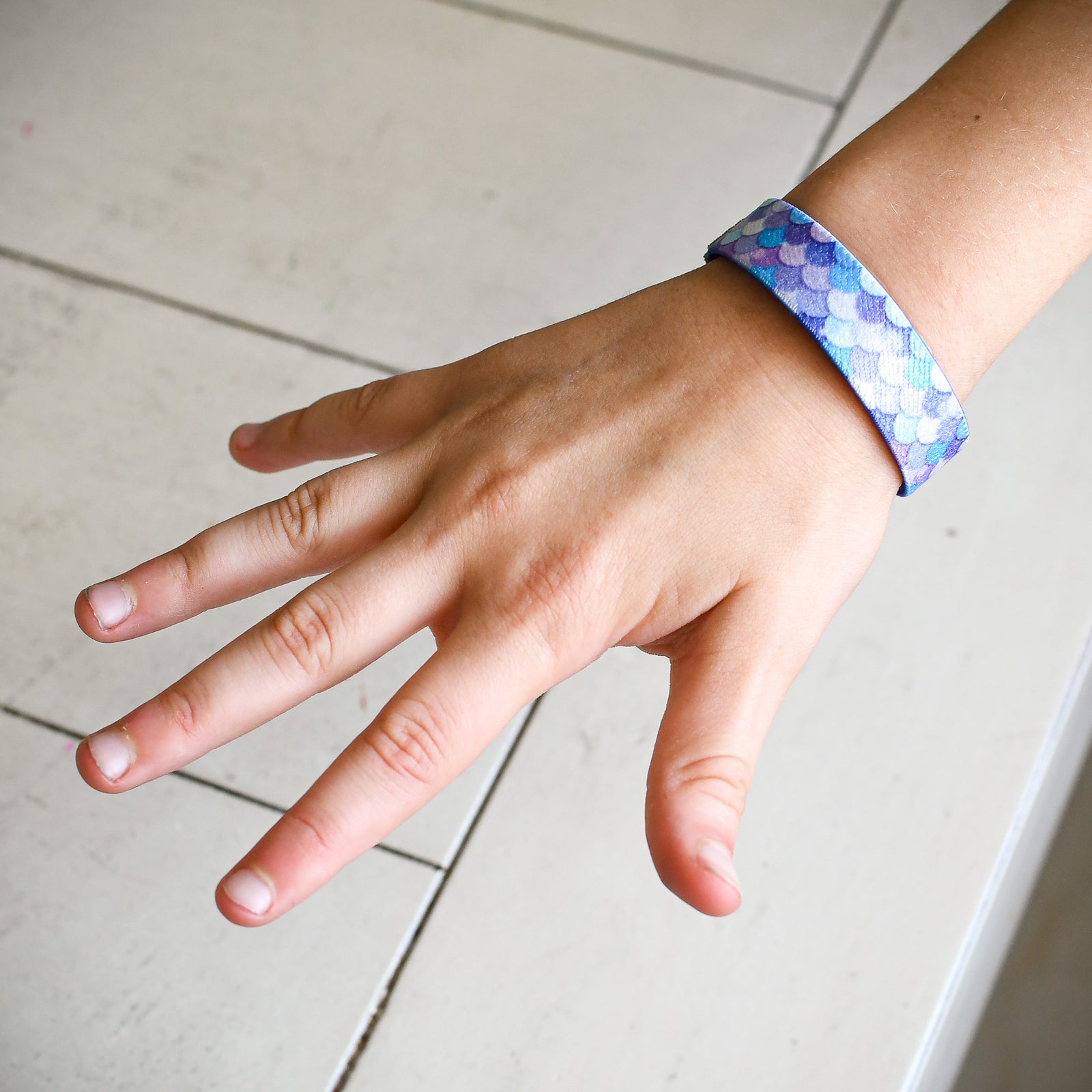 Never Afraid Mermaid Print Kids Truthband-Pink Salt Riot