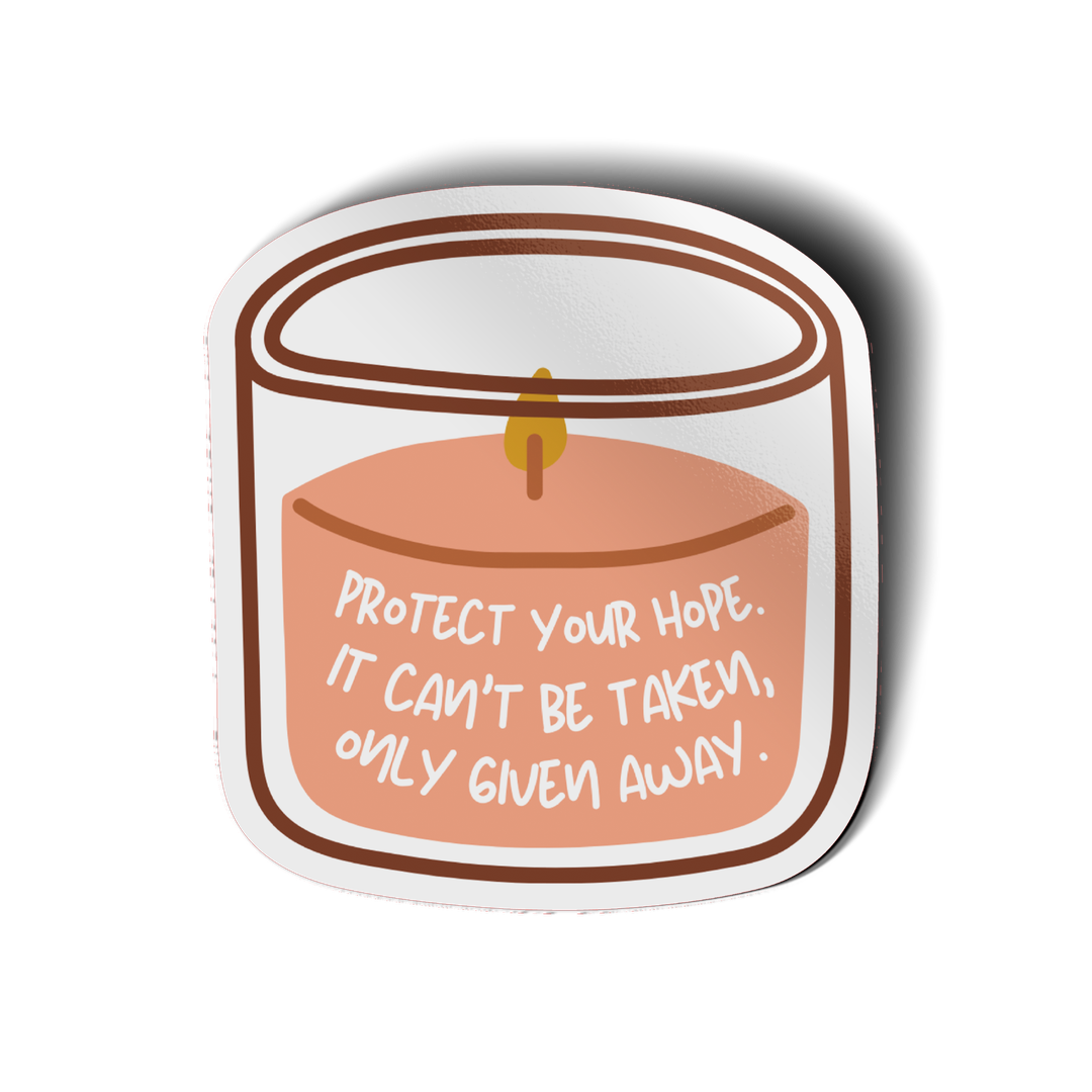 Protect Your Hope Vinyl Sticker-Pink Salt Riot