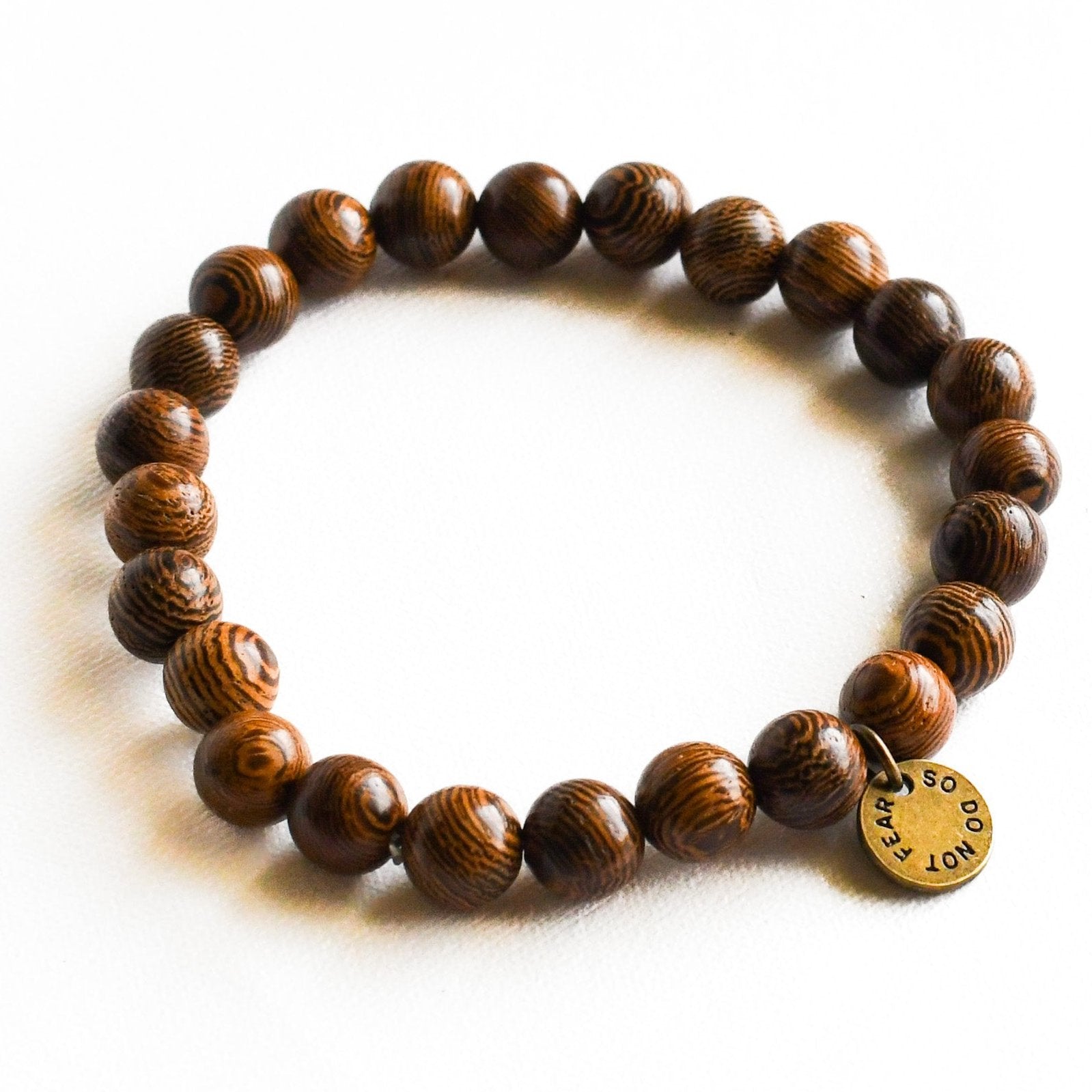 So Do Not Fear Wooden Bracelet-Pink Salt Riot