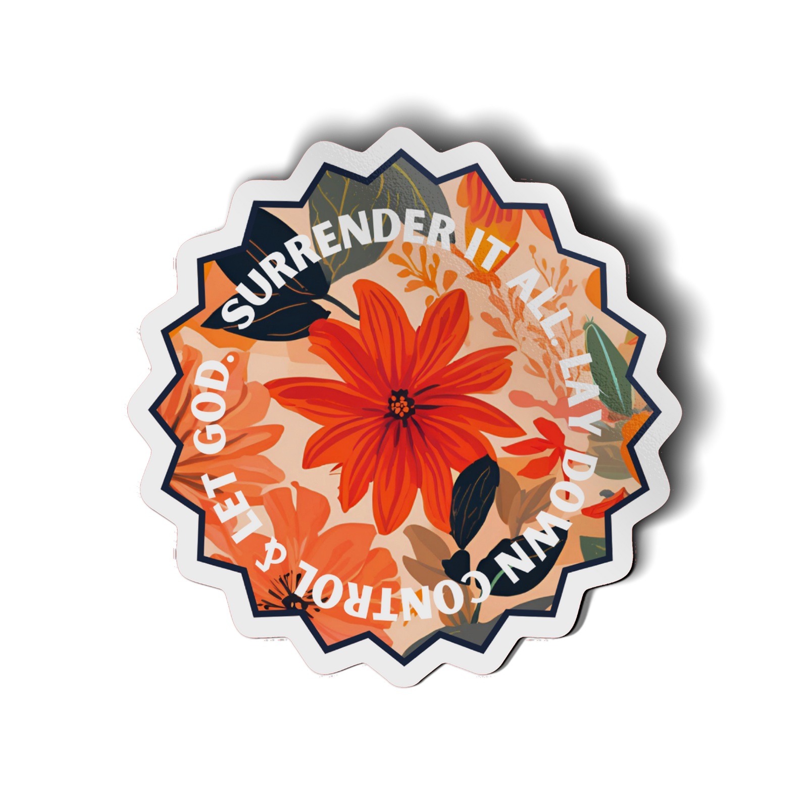 Surrender It All Vinyl Sticker-Pink Salt Riot
