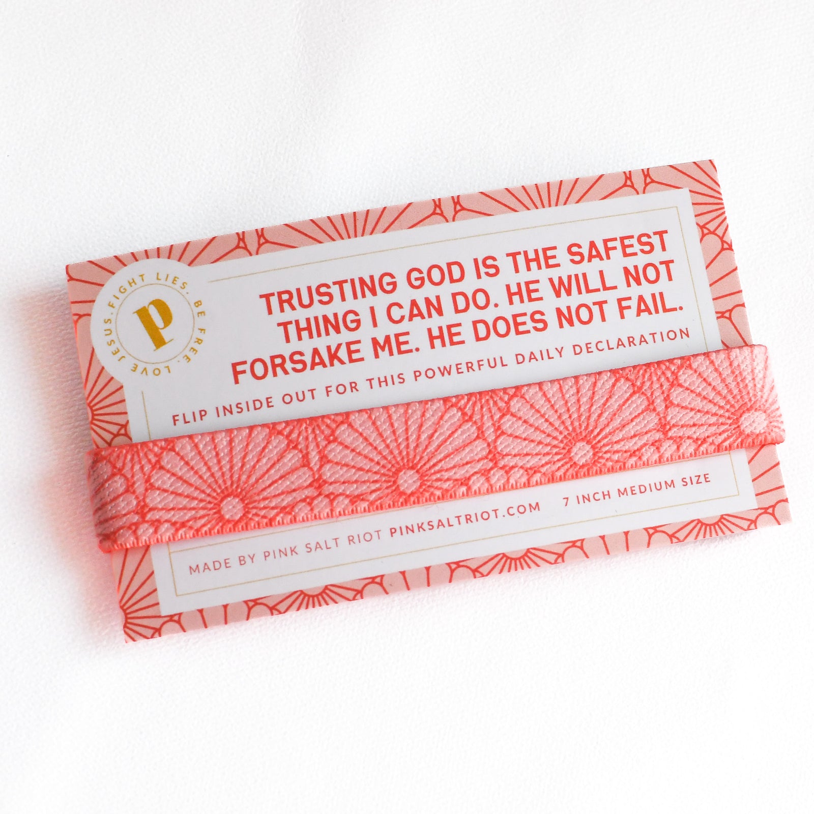 Trusting God Is Safe Womens TruthBand-Pink Salt Riot