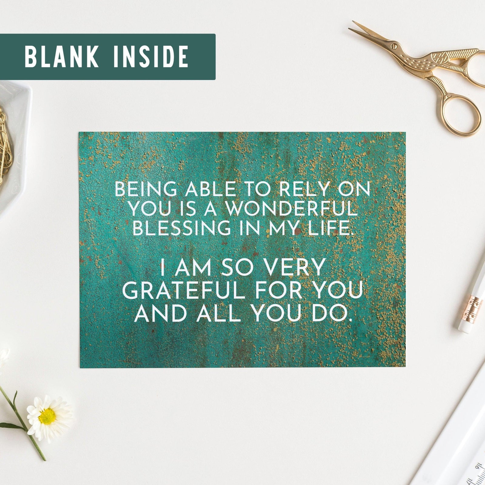 Grateful for You Card - Pink Salt Riot