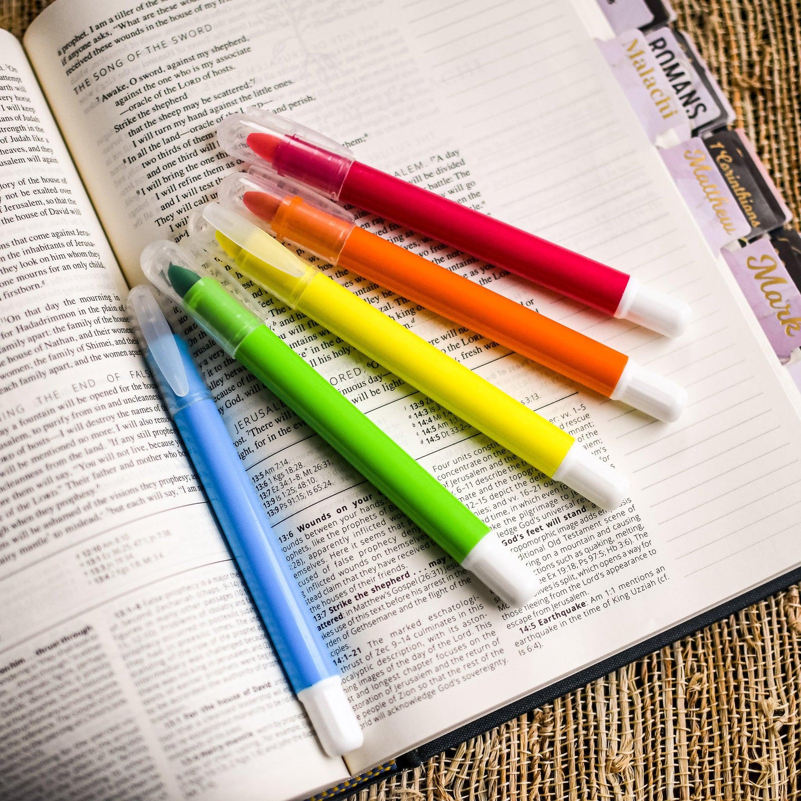 No Bleed Gel Bible Highlighters - Pink Salt Riot