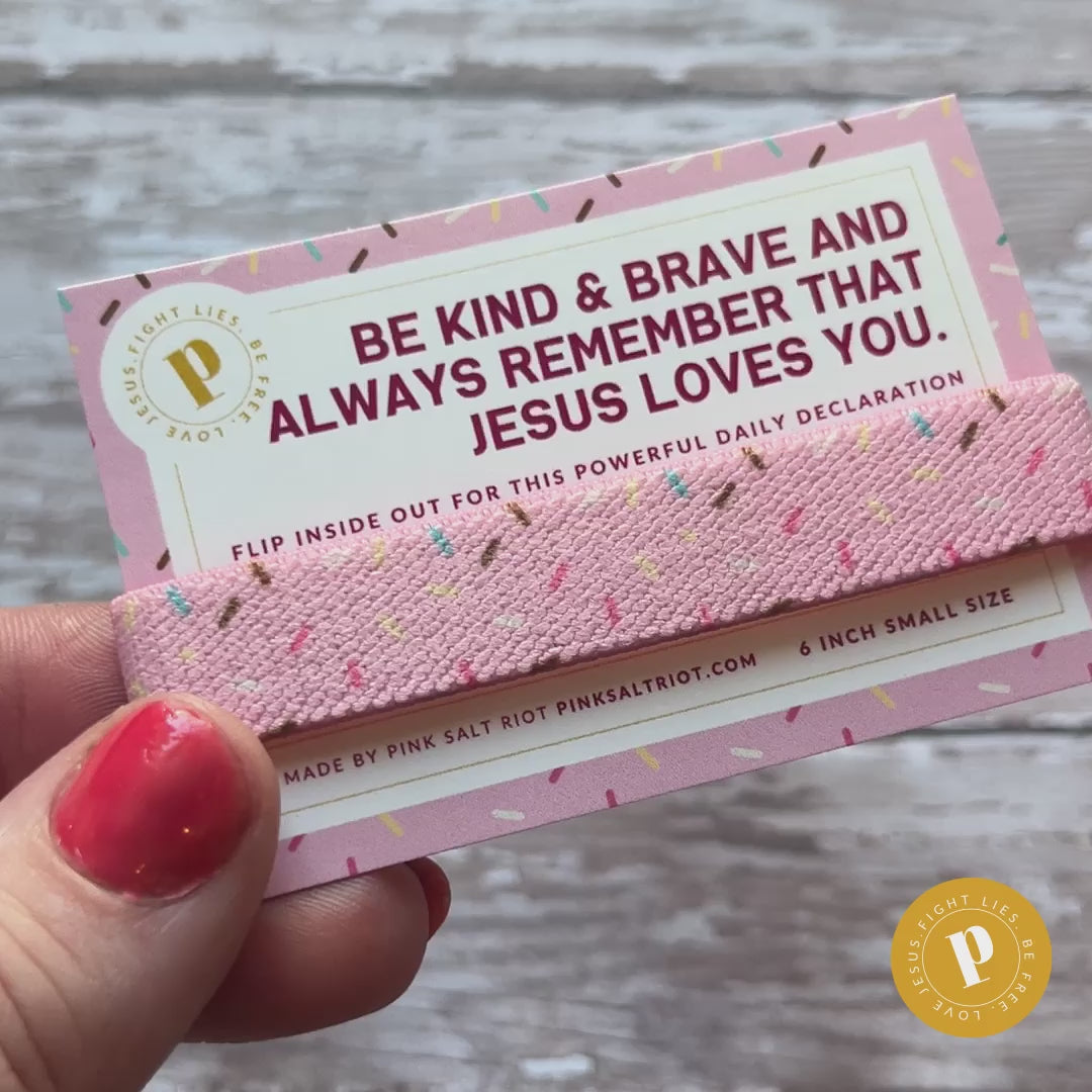 Bracelet de vérité pour enfants Kind and Brave Sprinkles