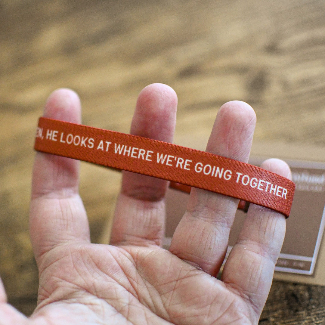Where We're Going Together Mens TruthBand - Pink Salt Riot up close 3