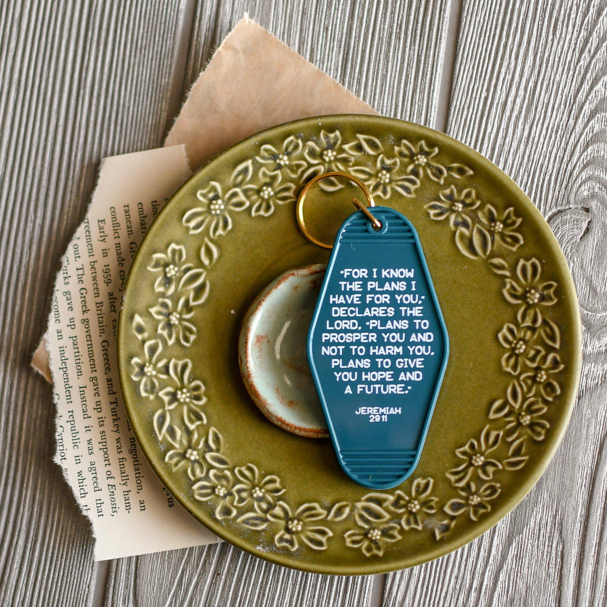 Jeremiah 29:11 I Know the Plans Key Chain, 2 3/4 x 1 5/8 Inches, Mardel