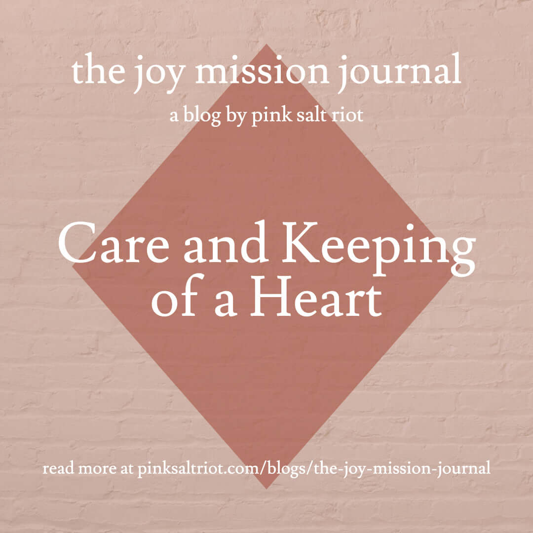 Care and Keeping of a Heart - Pink Salt Riot