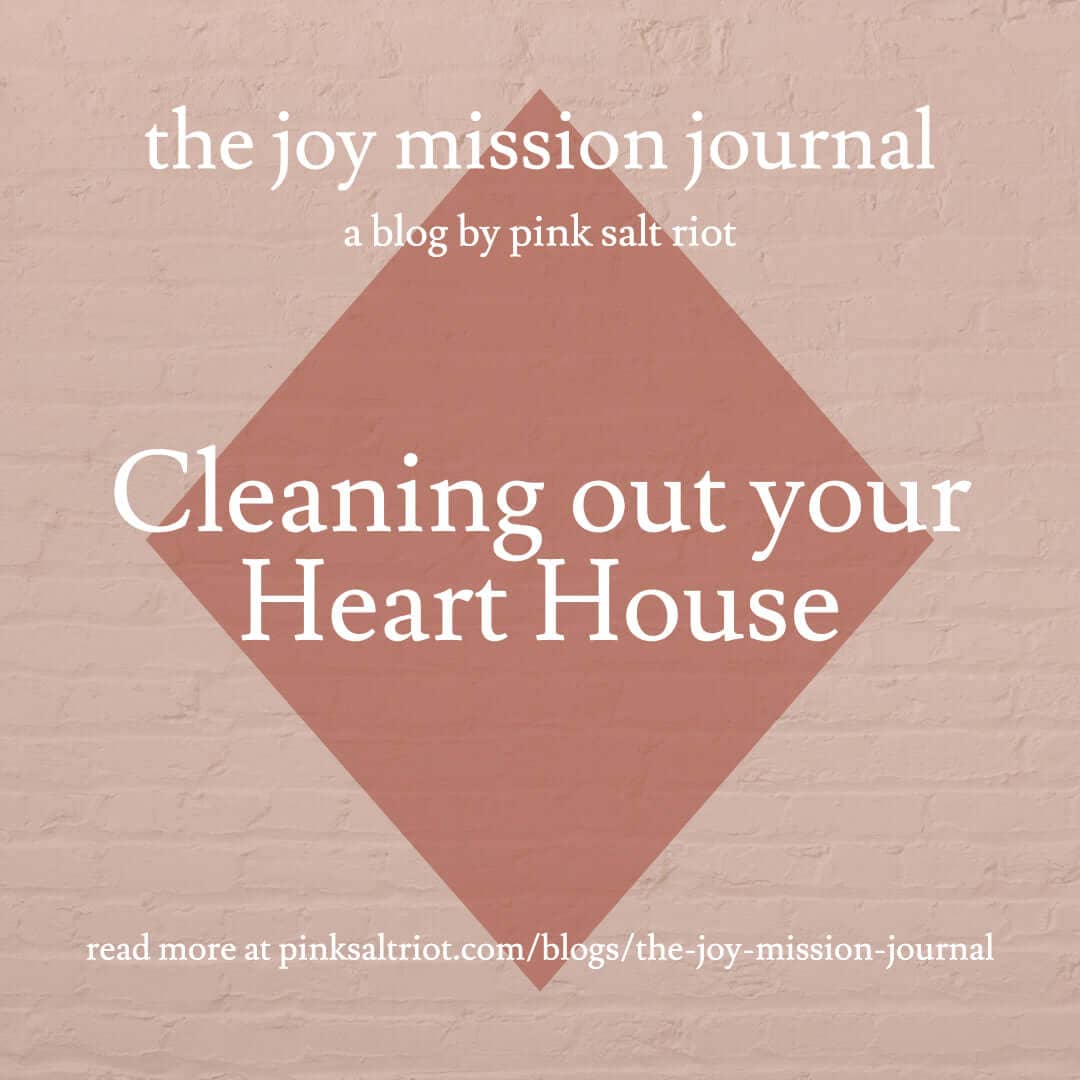 Cleaning out your Heart House - Pink Salt Riot