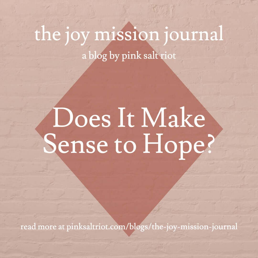 Does It Make Sense to Hope? - Pink Salt Riot