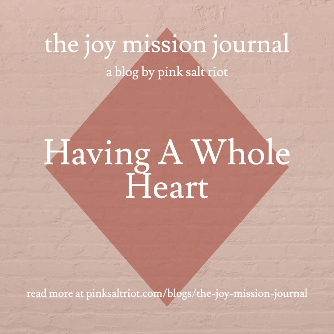 Having A Whole Heart - Pink Salt Riot