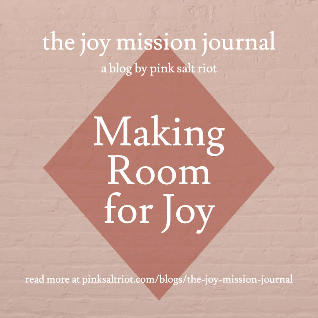 Making Room for Joy - Pink Salt Riot