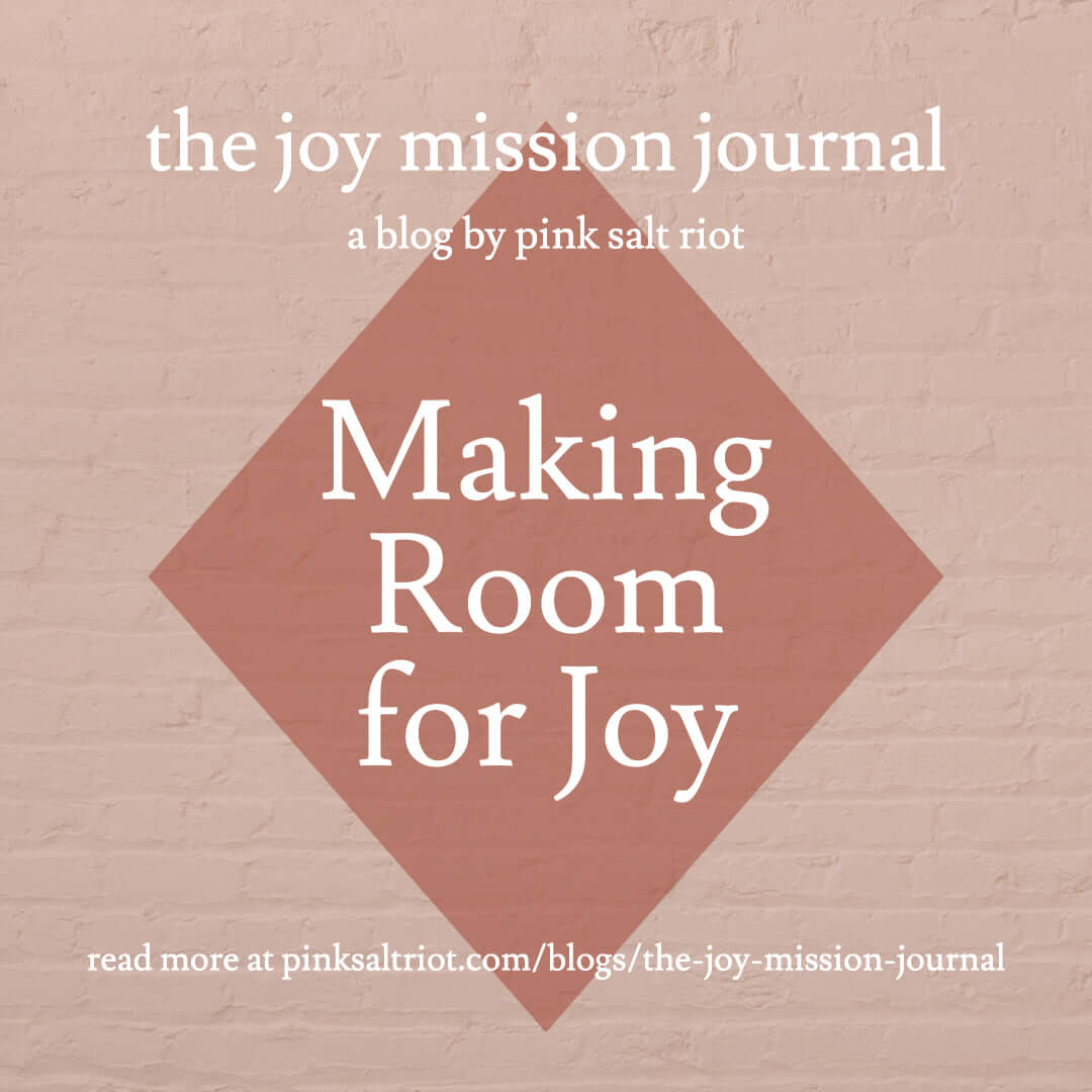 Making Room for Joy - Pink Salt Riot