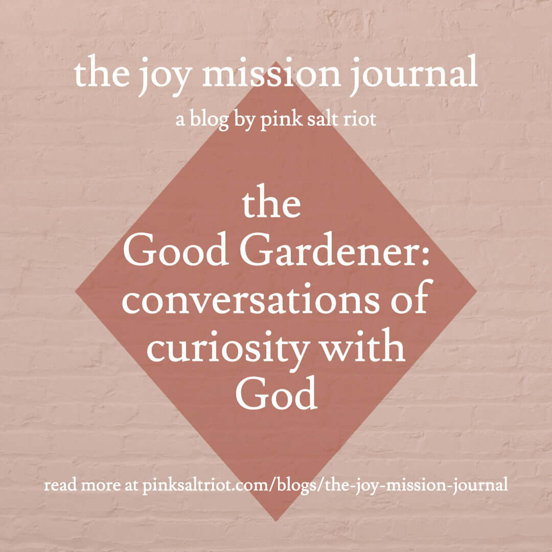 The Good Gardener: Conversations of Curiosity with God - Pink Salt Riot