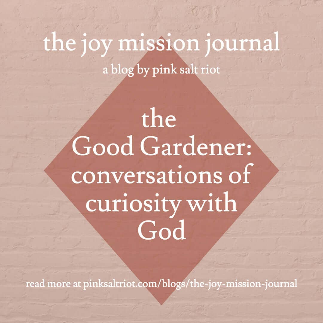 The Good Gardener: Conversations of Curiosity with God - Pink Salt Riot