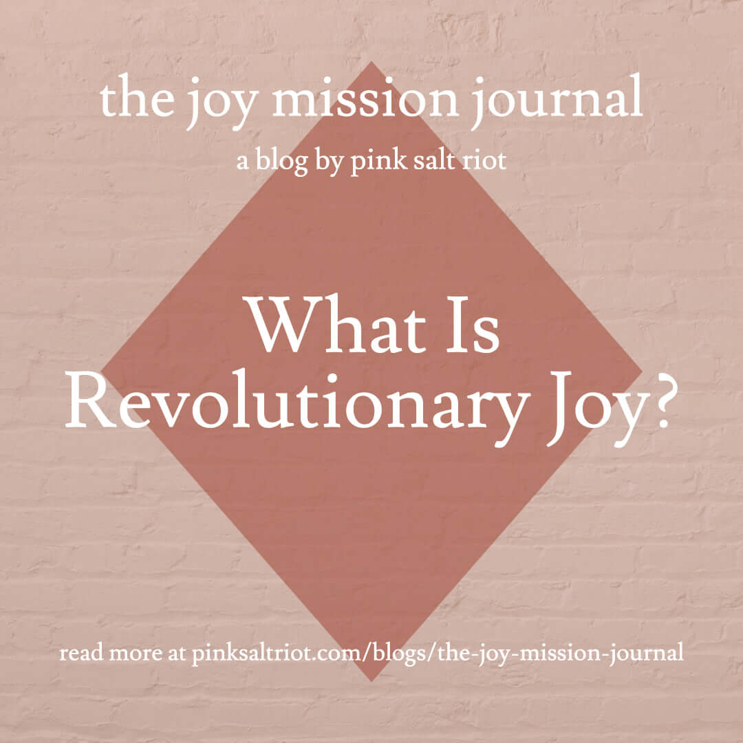 What Is Revolutionary Joy? - Pink Salt Riot