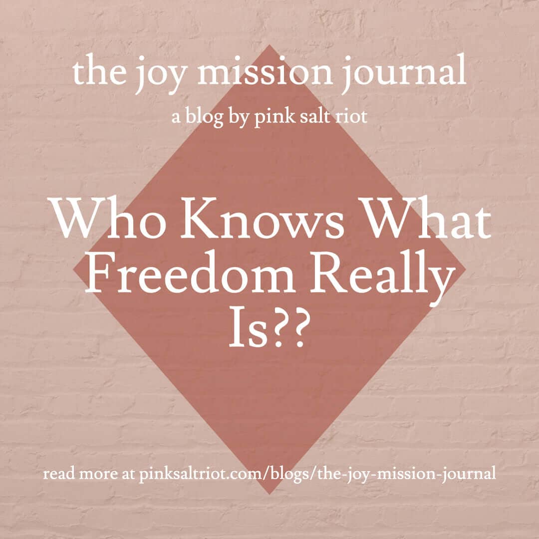 Who Knows What Freedom Really Is?? - Pink Salt Riot