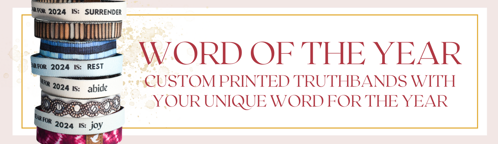 Bijoux personnalisés avec le mot de l'année