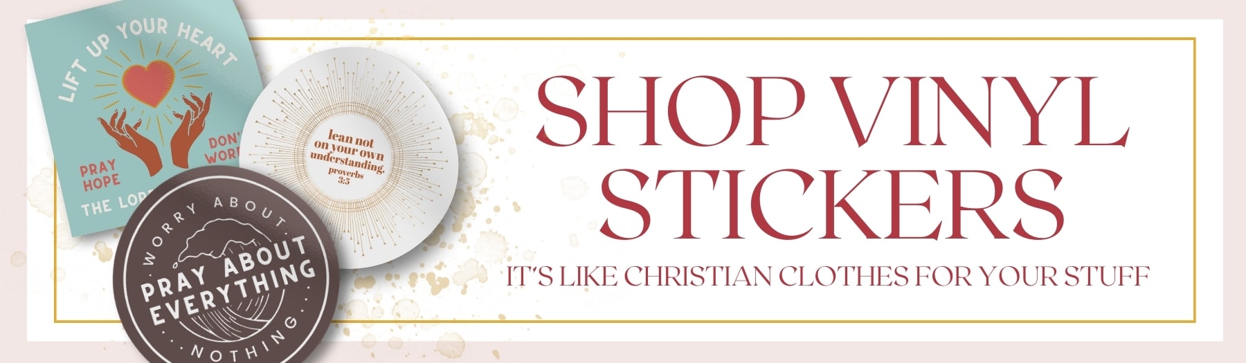 Christian Vinyl Stickers - Pink Salt Riot