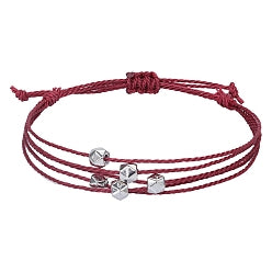 Choose Your Charm - Burgundy Multi-Strand Beaded Bracelet-Pink Salt Riot