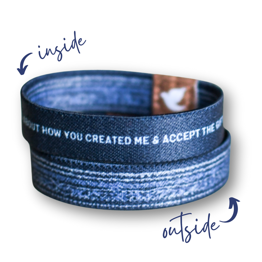 Accept the Gift of Myself Kids’ TruthBand-Pink Salt Riot