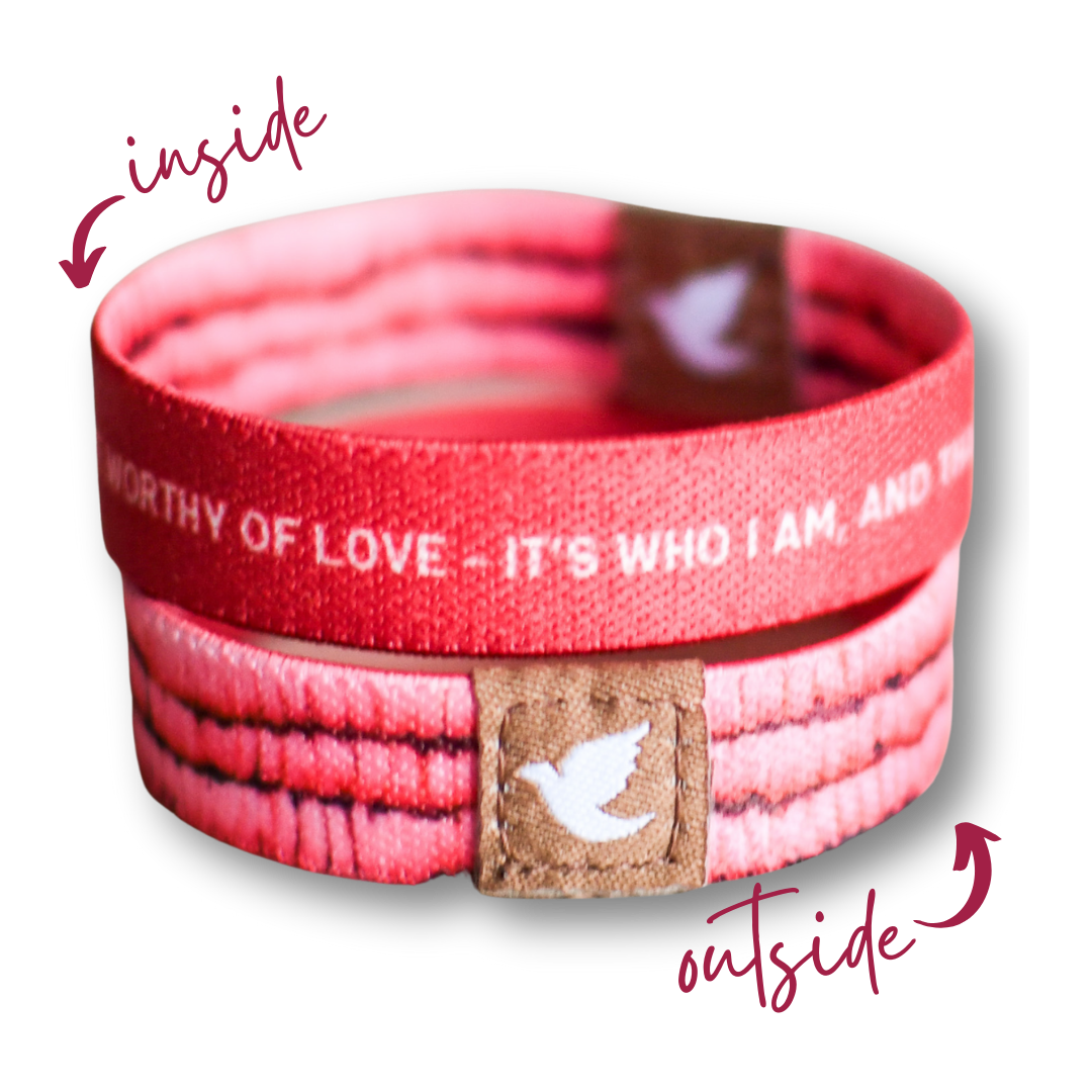 Already Worthy Kids TruthBand-Pink Salt Riot- inside outside