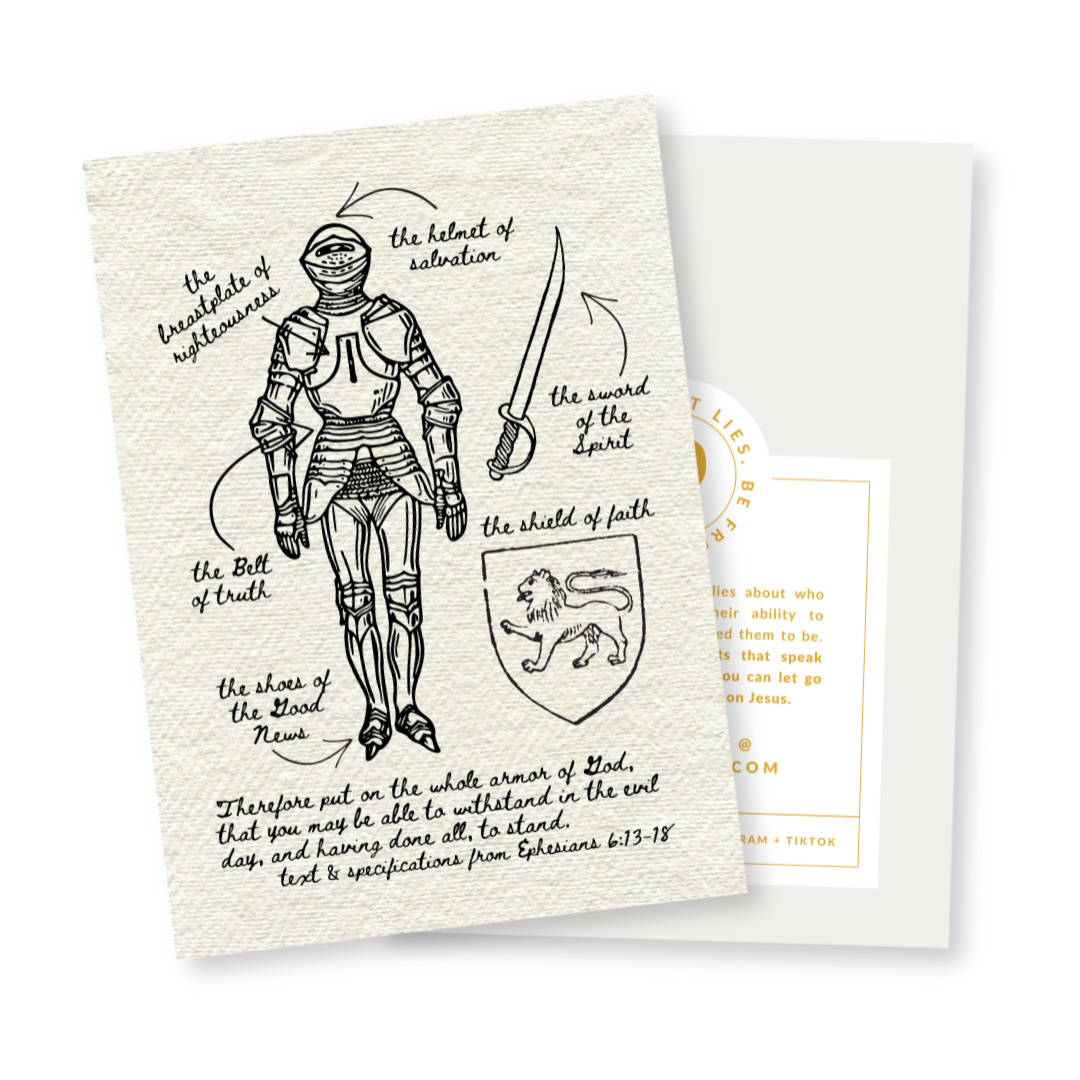 Armor of God Print-Pink Salt Riot