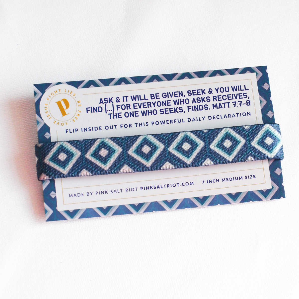 Ask & Seek Womens TruthBand-Pink Salt Riot