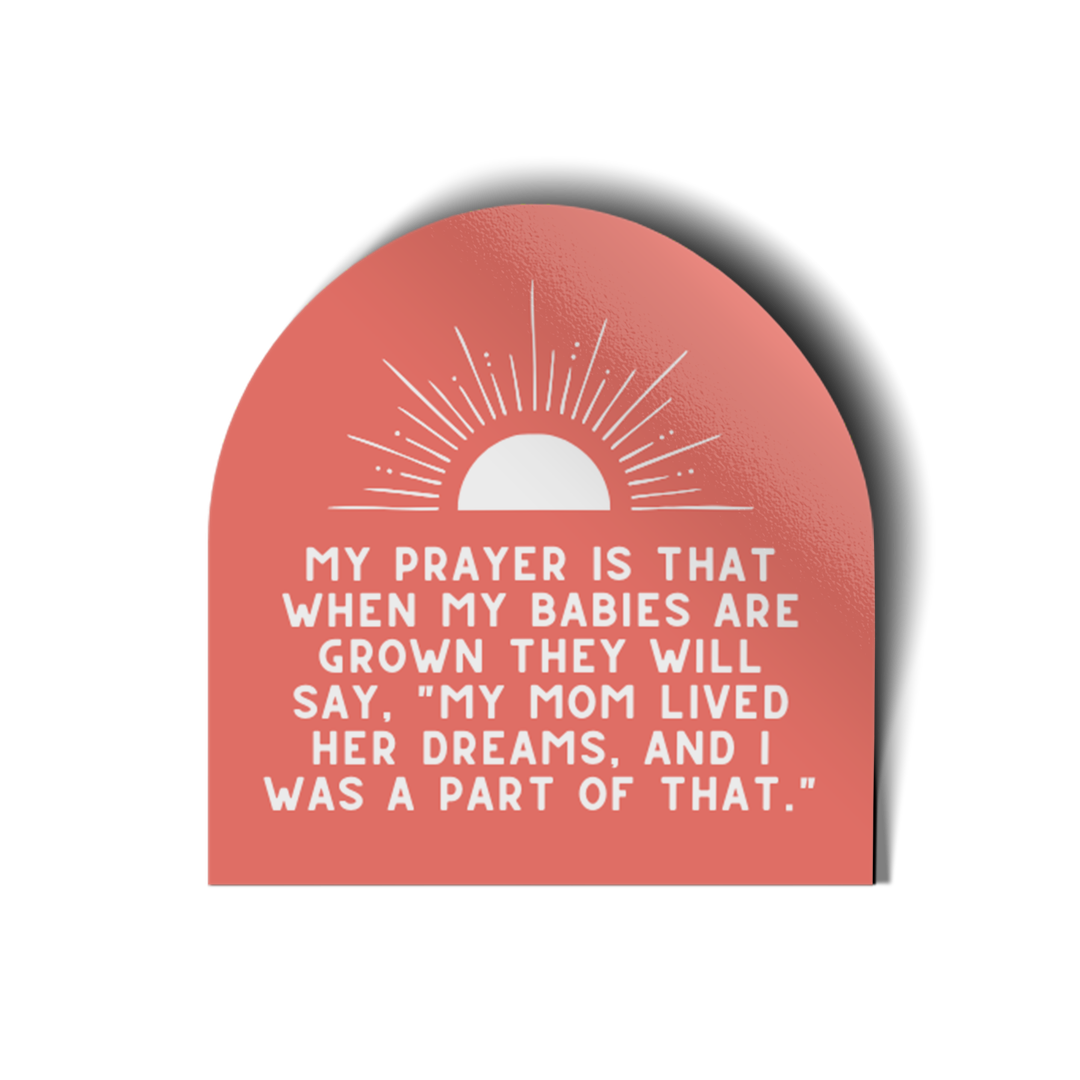 Babies &amp; Dreams Vinyl Sticker-Pink Salt Riot