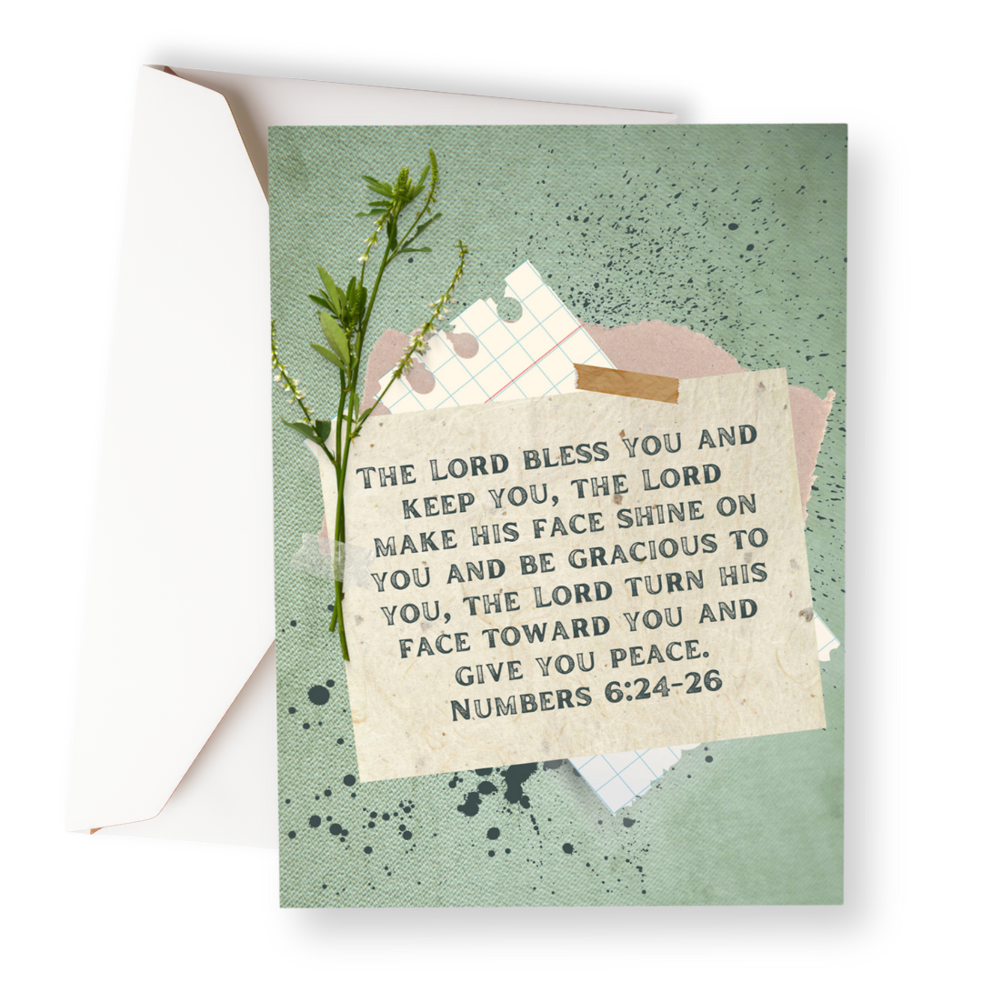 Blessing Greeting Card-Pink Salt Riot