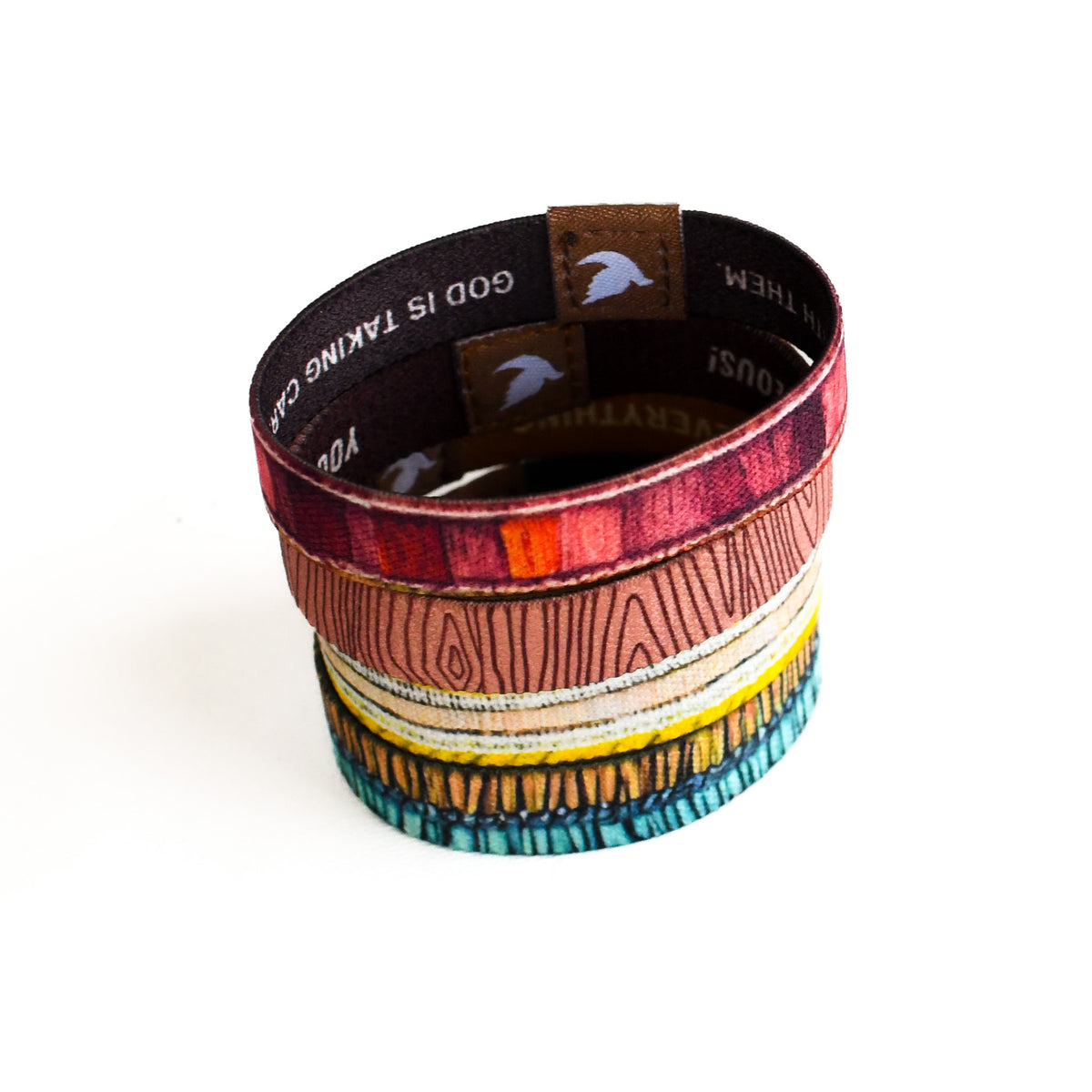 Growing in Trust Boho Kids Truthbands Stack-Pink Salt Riot