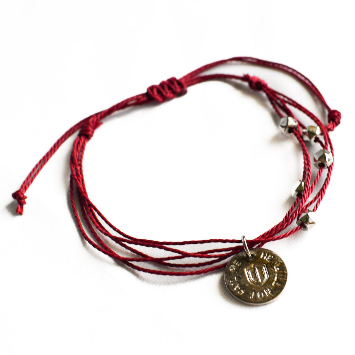Choose Your Charm - Burgundy Multi-Strand Beaded Bracelet-Pink Salt Riot