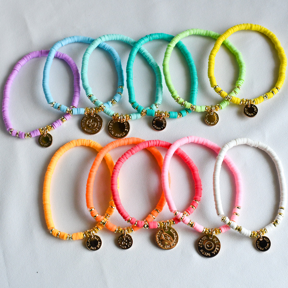 Create Your Own - Rainbow Charm Bracelets-Pink Salt Riot