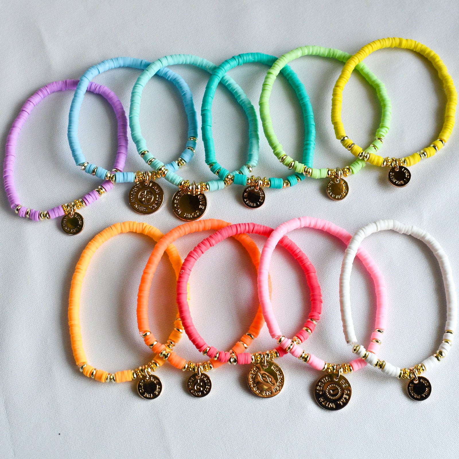 Create Your Own - Rainbow Charm Bracelets-Pink Salt Riot