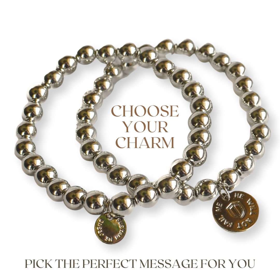 Create Your Own - Silver Stacking Bracelet-Pink Salt Riot