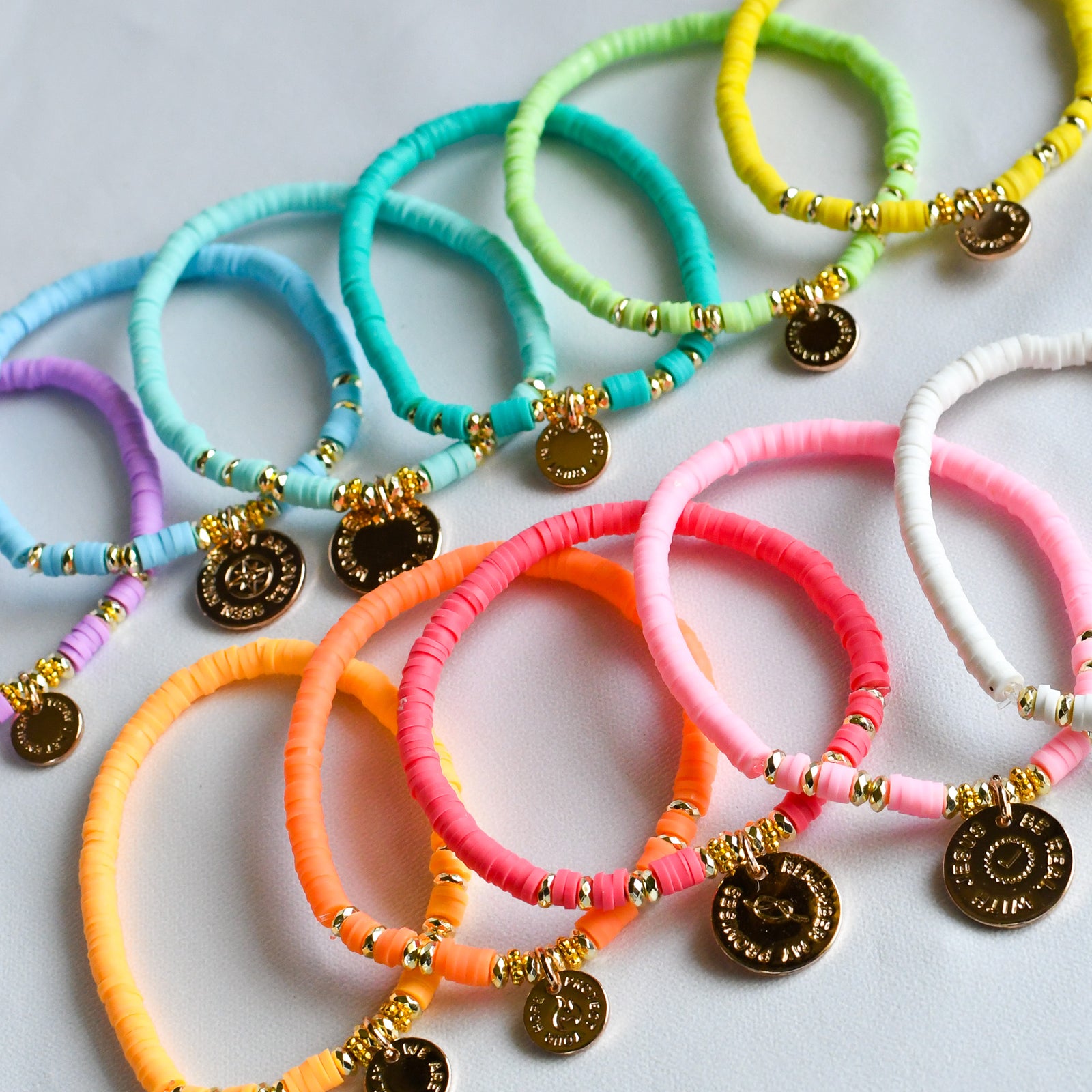 Create Your Own - Rainbow Charm Bracelets-Pink Salt Riot