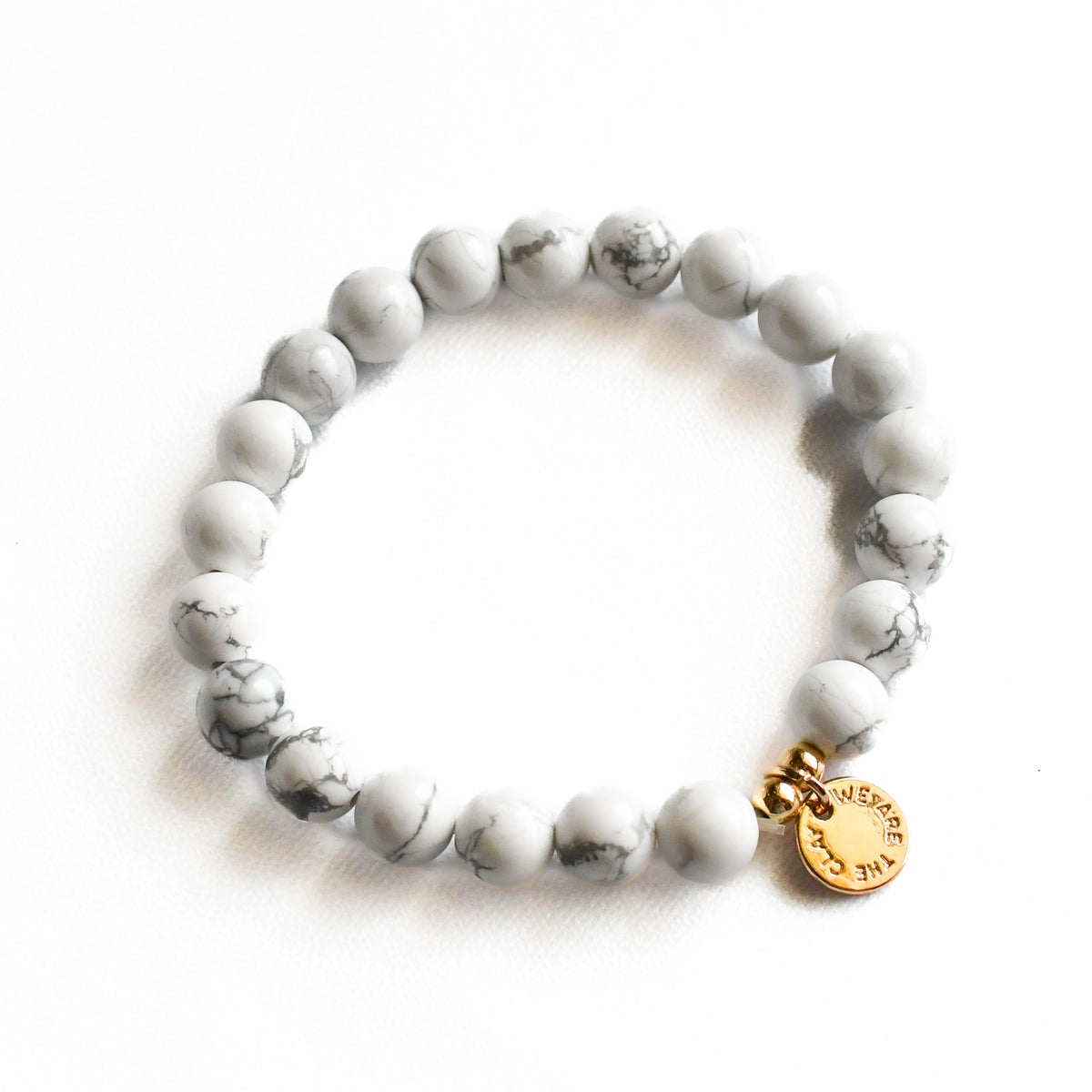 Create Your Own - Gold &amp; White Stacking Bracelets-Pink Salt Riot