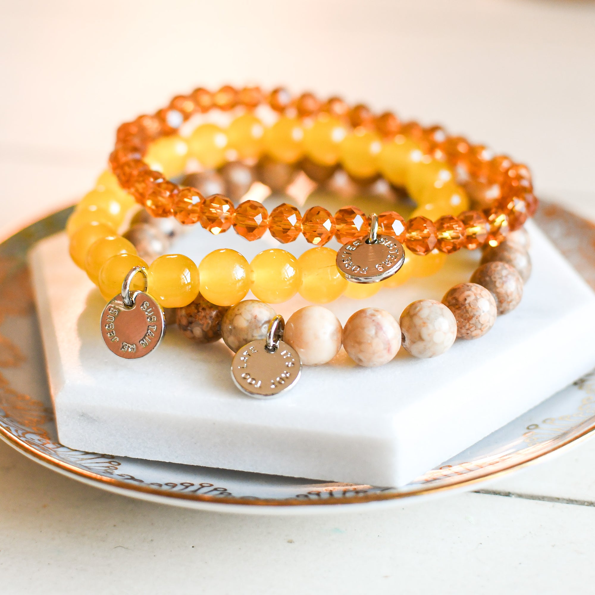 Create Your Own - Warm Yellow Bracelets