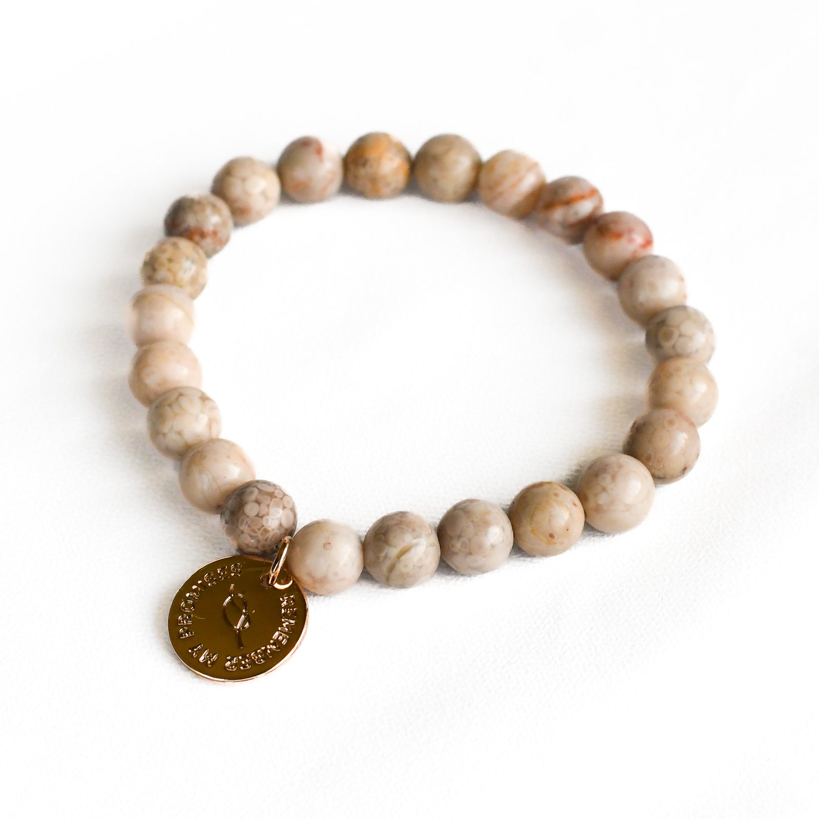 Earthy Gemstone Remember My Promises Bracelet-Pink Salt Riot