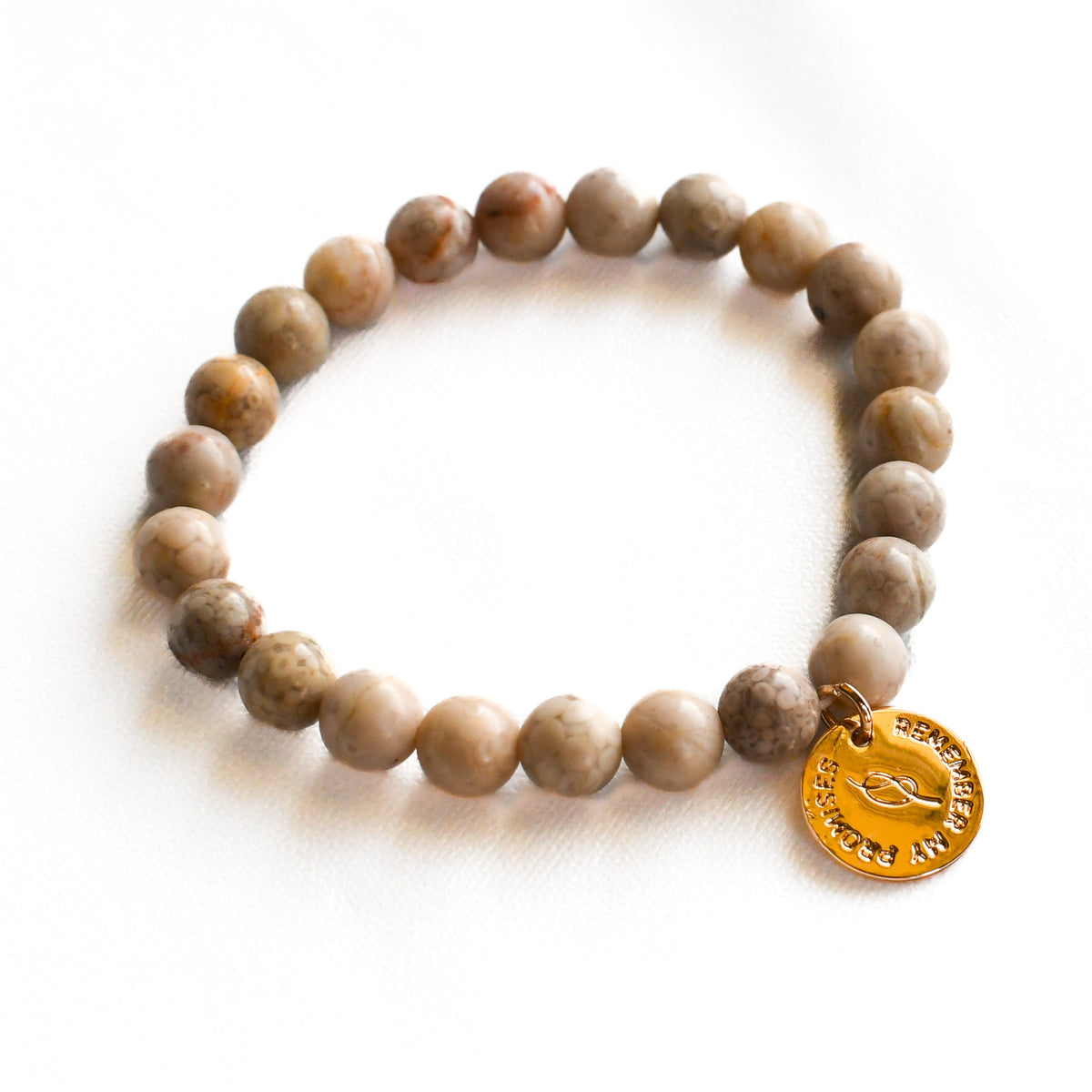 Earthy Gemstone Remember My Promises Bracelet-Pink Salt Riot