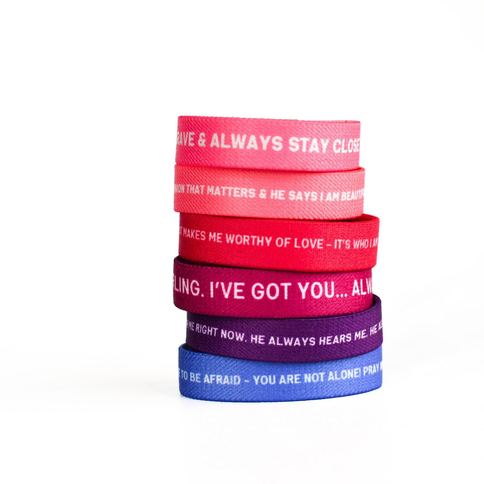 Essential Truths Stack for Girls-Pink Salt Riot words out stacked